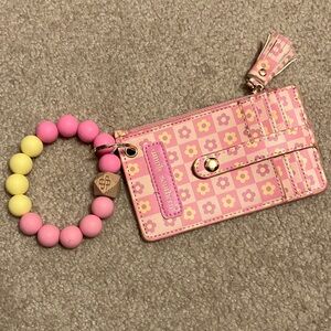 Simply Southern Pink/Yellow Floral Cardholder Wallet